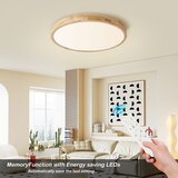 Brilagi prigušiva LED svetiljka WOODLINE LED/72W/230V 3000-6000K hrast prečnik 60 cm +daljinski upravljač | Eponuda.com