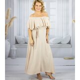 Pri Airy maxi dress with ruffles and waist tie STELLA | shoptok.hr