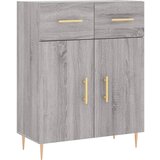Maison Chic Komoda - Predalnik siva sonoma 69,5x34x90 cm inženirski les, (21717989) | Shoptok.si