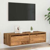 TV ormarići s LED svjetlima 2 kom boja drva 100X35 5x25 cm | shoptok.hr