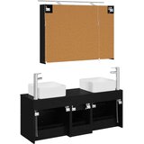  Set namještaja za kupaonicu 4 kom. Crni hrast | shoptok.hr