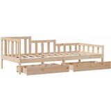  Dnevni krevet s ladicama bez madraca 90 x 190 cm masivno drvo | Eponuda.com