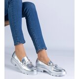 Gemre Silver classic loafers with Amikol embellishment Cijene