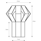 Markslöjd 109148 - Stona lampa OCTA 1xE27/60W/230V braon | Eponuda.com