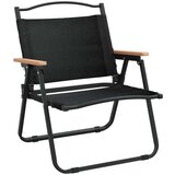vidaXL Stolice za kampiranje 2 kom crne 54x43x59 cm od tkanine Oxford | shoptok.hr