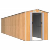  Vrtno spremište svjetlosmeđe 192 x 855 x 223 cm pocinčani čelik | shoptok.hr