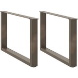  Noge za klub stolić U-oblik 2 kom Prirodni čelik 70 x (42-43) cm Čelik - Prirodna 70 x (42-43) cm 2 1 | shoptok.hr