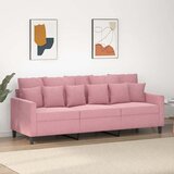  Trosjed ružičasti 180 cm baršunasti | shoptok.hr
