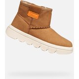 Geox Light Brown Girls Ankle Boots Willaboom - Girls Cene