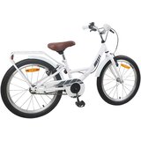 vidaXL Otroško Kolo 20 Palcev za starost od 6 do 11 let Bela - - Bela - 15.03 - 137 x 54 x 79 cm - 2025--v1 | Shoptok.si