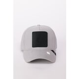 AC&Co / Altınyıldız Classics Men's Gray 100% Cotton Hat with Replaceable Stickers cene