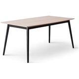 Hammel Furniture Črna/v naravni barvi raztegljiva jedilna miza z mizno ploščo v hrastovem dekorju 90x165 cm Meza – Cene