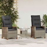  Ležeči vrtni stol Siva in temno siva 64 x 57,5 x 112 cm, (5000285785) | Shoptok.si