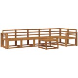  Set vanjskih sofa 7 kom. Prirodna Čvrsto drvo akacije | shoptok.hr