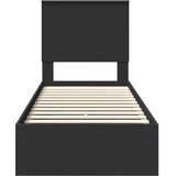  s od storage Crna 75 x 190 cm Konstruirano drvo | shoptok.hr