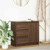 vidaXL Komoda s predalom rjavega hrasta 71x35x65 cm inženirski les Cene