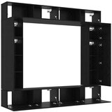 vidaXL Komplet TV omaric 8 pcs Črni hrast 100 x 30 x 30 cm, (5000068940) | Shoptok.si