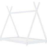 vidaXL Okvir za dječji krevet od masivne borovine bijeli 70 x 140 cm | shoptok.hr