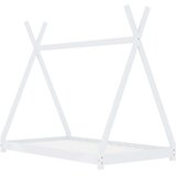 vidaXL Otroški posteljni okvir bel iz trdne borovine 70x140 cm, (20650882) | Shoptok.si