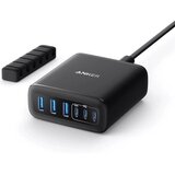 Anker KUĆNI PUNJAČ 112W 6 portova GaN B2B Black (A2154G11) Cene