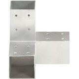 Spojnik za stupove u Y-obliku od pocinčanog metala 81 x 81 mm | shoptok.hr