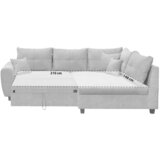 MID.YOU KOTNA SEDEŽNA GARNITURA, mikrovelur antracit | Shoptok.si