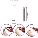  Ručke za ormarić 10 kom brončane 224 mm od nehrđajućeg čelika | shoptok.hr