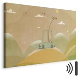  Slika - Dreamy Traveler - A Cheerful Giraffe Driving a Car on a Sunny Day 60x40 Akustična | shoptok.hr