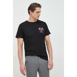 Guess Bombažna kratka majica črna barva | Shoptok.si