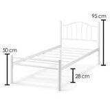 Hanah home krevet K25 white (100 x 200) | ePonuda.com