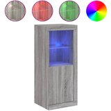 Maison Chic Komoda - Predalnik z LED lučkami siva sonoma 41x37x100 cm, (21720642) | Shoptok.si