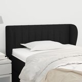  Uzglavlje s ušima crno 93x23x78/88 cm od tkanine | Eponuda.com