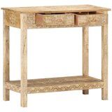 vidaXL Konzolna mizica 80x35x74 cm trden mangov les | Shoptok.si