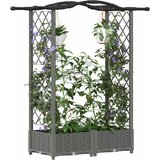  Povišeni krevet s mrežom i krovom Svjetlosiva 124 x 40 x 123 cm | shoptok.hr