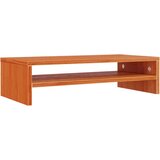 vidaXL Stojalo za zaslon voščeno rjavo 50x24x13 cm trdna borovina | Shoptok.si