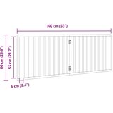 vidaXL Vrata za pse s 2 panela sklopiva smeđa 160 cm od drva topole | shoptok.hr
