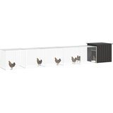  Kavez za kokoši antracit 600x91x100 cm pocinčani čelik | shoptok.hr