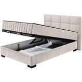 MID.YOU POSTELJA Z VZMETNICO 120 cm x 200 cm , tekstil, leseni material bež | Shoptok.si