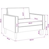 XL fotelja Maslinasto zelena Umetnička suknja koža | shoptok.hr