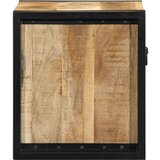 vidaXL Nočna omarica 40x35x40 cm Masivni neobdelan les Mango | Shoptok.si
