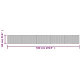  Tepih pravokutni smeđi 60 x 500 cm od bambusa | shoptok.hr