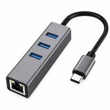 Kettz type c hub 4 in 1 KT-UC41 RJ45 gigabit lan + 3*USB Cene