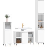  3-dijelni set kupaonskog namještaja bijeli konstruirano drvo | shoptok.hr