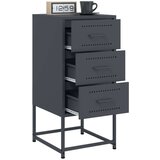 vidaXL Nočna omarica 2 kosa antracit 36x39x78 cm jeklo | Shoptok.si