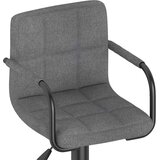 vidaXL Barski stolček svetlo sivo blago, (20968496) | Shoptok.si