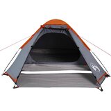 Kupolasti šator za kampiranje za 4 osobe sivo-narančasti | Eponuda.ba