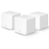 Halo H30G(3-pack) AC1300 Whole Home Mesh Wi-Fi System, 400 Mbps at 2.4 GHz + 867 Mbps at 5 GHz, 2× Internal Antennas, 2× Gigabit Ports per Unit (WAN/LAN auto-sensing), APP, Router/AP Mode, One Unified Network, up to 100 devices