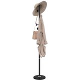  Stalak za kapute crni 176 cm od željeza obloženog prahom | shoptok.hr