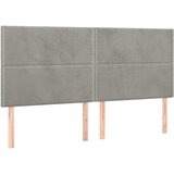 Krevet s oprugama i madracem svjetlosivi 200x200 cm baršunasti | shoptok.hr