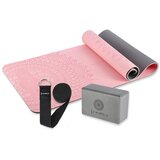  Set za jogu hms prostirka tpe svijetlo roza ym10 + sivi blok kj02 + remen sj02 | shoptok.hr